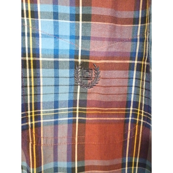 Chaps Shirt Mens Large Check Plaid Easy Care Button Up Long Sleeve Great Cond. - Picture 4 of 4